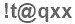 The text to enter in the texbox below is: !t@qxx