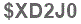 The text to enter in the texbox below is: $XD2J0