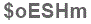 The text to enter in the texbox below is: $oESHm