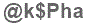 The text to enter in the texbox below is: @k$Pha
