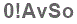 The text to enter in the texbox below is: 0!AvSo