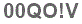 The text to enter in the texbox below is: 00QO!V