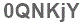 The text to enter in the texbox below is: 0QNKjY