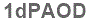 The text to enter in the texbox below is: 1dPAOD