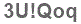 The text to enter in the texbox below is: 3U!Qoq