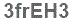 The text to enter in the texbox below is: 3frEH3