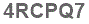 The text to enter in the texbox below is: 4RCPQ7