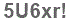 The text to enter in the texbox below is: 5U6xr!