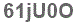 The text to enter in the texbox below is: 61jU0O