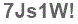 The text to enter in the texbox below is: 7Js1W!