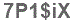 The text to enter in the texbox below is: 7P1$iX