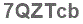 The text to enter in the texbox below is: 7QZTcb