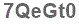 The text to enter in the texbox below is: 7QeGt0