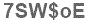 The text to enter in the texbox below is: 7SW$oE