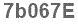 The text to enter in the texbox below is: 7b067E