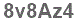 The text to enter in the texbox below is: 8v8Az4