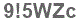 The text to enter in the texbox below is: 9!5WZc