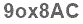 The text to enter in the texbox below is: 9ox8AC