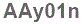 The text to enter in the texbox below is: AAy01n