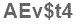 The text to enter in the texbox below is: AEv$t4