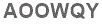 The text to enter in the texbox below is: AOOWQY