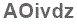 The text to enter in the texbox below is: AOivdz