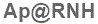 The text to enter in the texbox below is: Ap@RNH