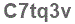The text to enter in the texbox below is: C7tq3v