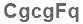 The text to enter in the texbox below is: CgcgFq