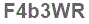 The text to enter in the texbox below is: F4b3WR