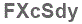 The text to enter in the texbox below is: FXcSdy
