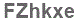 The text to enter in the texbox below is: FZhkxe