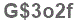 The text to enter in the texbox below is: G$3o2f