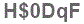 The text to enter in the texbox below is: H$0DqF
