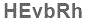 The text to enter in the texbox below is: HEvbRh