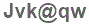 The text to enter in the texbox below is: Jvk@qw