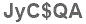The text to enter in the texbox below is: JyC$QA