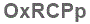 The text to enter in the texbox below is: OxRCPp