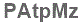 The text to enter in the texbox below is: PAtpMz