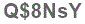 The text to enter in the texbox below is: Q$8NsY