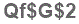 The text to enter in the texbox below is: Qf$G$2