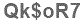 The text to enter in the texbox below is: Qk$oR7