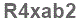 The text to enter in the texbox below is: R4xab2