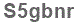The text to enter in the texbox below is: S5gbnr
