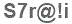 The text to enter in the texbox below is: S7r@!i