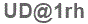 The text to enter in the texbox below is: UD@1rh