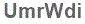 The text to enter in the texbox below is: UmrWdi