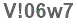 The text to enter in the texbox below is: V!06w7