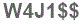 The text to enter in the texbox below is: W4J1$$