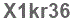 The text to enter in the texbox below is: X1kr36